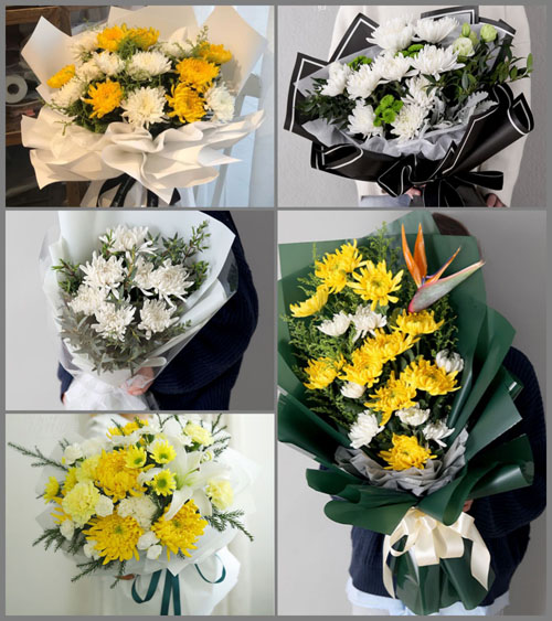 浙江省金华磐安县安文镇花溪村白事花束代送